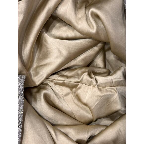 St John Collection Wool Blend Pants Womens Sz 6 Brown Tweed Silk Lined - Picture 8 of 11